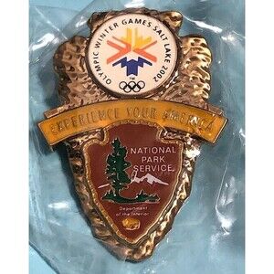 2002 Salt Lake Olympic National Park Service Arrowhead Collectible Pin NIP*